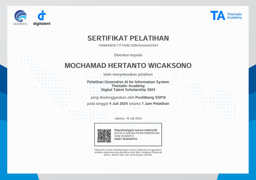 certifications